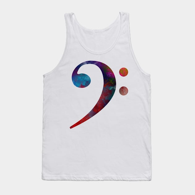 bass clef #bassclef Tank Top by JBJart